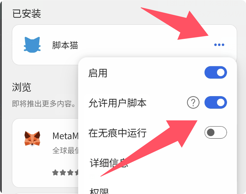 Enable Browser User Scripts Support | ScriptCat
